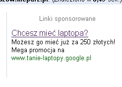 Google.pl sprzedaje laptopy