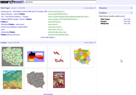Google search's playground, also known as SearchMash, has changed from last month.