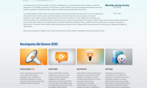 Innowacyjne serwisy dla biznesu i sektora publicznego korzystające z syntezy mowy – wypróbuj i zarabiaj na swoich stronach Internetowych i kanałach RSS