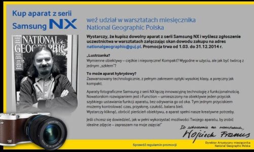 Kup Samsung NX i za darmo naucz się fotografować z National Geographic