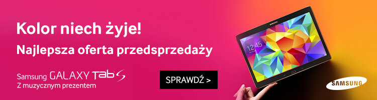 Samsung GALAXY Tab S z muzycznym prezentem nowe produkty, usługi, technologie - Firma Samsung Electronics przygotowała dla swoich klientów specjalną promocję – przy zakupie tabletu GALAXY Tab S każdy otrzyma słuchawki Samsung LEVEL On o wartości 859 zł w prezencie. Nowe słuchawki Samsung zostały zaprojektowane z myślą o urządzeniach mobilnych, ułatwiając codzienne użytkowanie i zapewniając jednocześnie wysoką jakość dźwięku.