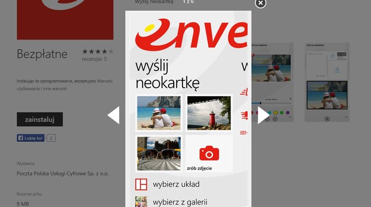 Poczta Polska: Aplikacja mobilna także dla Windows Phone na platformie Envelo