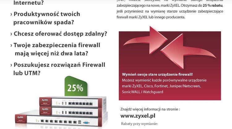 ZyXEL przedłuża program promocyjny Trade-In do końca marca