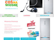 Zmień coś na wiosnę z Samsung nowe produkty, usługi, technologie - Z myślą o wszystkich klientach, którzy chcieliby wymienić swój stary sprzęt kuchenny na innowacyjne rozwiązania AGD, firma Samsung przygotowała wyjątkową promocję. Każdy klient, który zakupi wybrany produkt Samsung z grupy lodówek, AGD do zabudowy lub odkurzaczy może otrzymać atrakcyjny prezent (m. in. pojemniki Tupperware, naczynie żaroodporne Villeroy & Boch lub kod promocyjny do drogerii Douglas). Akcja promocyjna rozpoczyna się 17 kwietnia i będzie trwała do 31 maja br. lub do wyczerpania zapasów.
