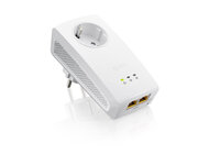 ZyXEL prezentuje pierwsze urządzenie Powerline z dwoma portami gigabitowymi nowe produkty, usługi, internet - ZyXEL prezentuje adapter PLA5256, który oferuje użytkownikom domowym prawdziwą gigabitową sieć plug-and-play. Urządzenie o wydajności 1000 Mbps wyposażone zostało w gniazdko zasilania i w dwa porty ethernet. Jest to pierwsze gigabitowe rozwiązanie Powerline na rynku, które zaprojektowane z myślą o użytkowniku umożliwia podłączenie kilku urządzeń i nie ogranicza ilości domowych gniazdek elektrycznych.