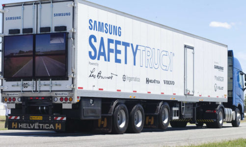 Pierwszy Samsung Safety Truck na drogach