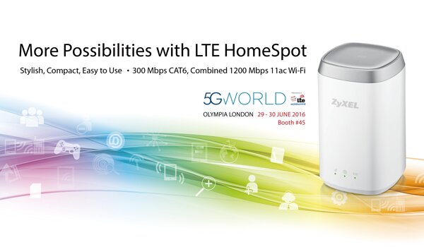Produkty LTE ZyXELa na Światowym Szczycie 5G 2016 w Londynie