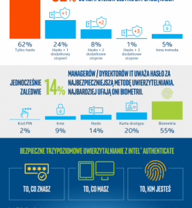 Badanie Intela: komputery firmowe w Polsce chronione tylko hasłem