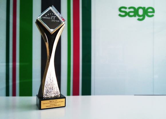 Sage laureatem nagrody IT Future Awards 2016 BIZNES, IT i technologie - Czołowy dostawca oprogramowania do zarządzania małymi i średnimi przedsiębiorstwami, został laureatem nagrody IT Future Awards 2016 w kategorii Innowacja Roku 2016, za rozwiązanie Sage e-Audytor.