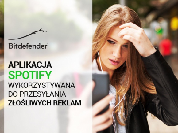 Aplikacja Spotify wykorzystywana do przesyłania złośliwych reklam. BIZNES, IT i technologie - Wersja “freemium” popularnego serwisu muzycznego oferującego swoim użytkownikom dostęp do utworów poprzez strumień, wg raportów informacyjnych, dostarcza niektórym klientom złośliwe i uciążliwe reklamy.