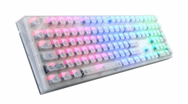 Kryształowo czysta MasterKeys Pro L w sprzedaży LIFESTYLE, IT i technologie - Wielu graczy uważa, że ich gamingowy sprzęt ma nie tylko działać dobrze, ale także właściwie się prezentować. Dla takich osób Cooler Master przygotował MasterKeys Pro L Crystal Edition - specjalną wersję swojej sztandarowej klawiatury mechanicznej.