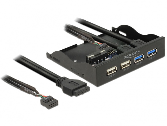 Delock: sposób na szybszy transfer LIFESTYLE, IT i technologie - Wyposażenie urządzeń w złącze USB 3.0 staje się standardem. Jednak nie wszystkie starsze obudowy posiadają taki port. Na szczęście użytkownik może usunąć tę niedogodność, kupując sam panel przedni do case’a, taki jak model 62701 od Delocka.