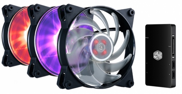 Co trzy wentylatory RGB to nie jeden, czyli niech twoja obudowa rozbłyśnie! LIFESTYLE, IT i technologie - Cooler Master od dawna oferuje duża swobodę klientom przy konfigurowaniu swoich urządzeń. Zasada ta dotyczy nawet wentylatorów, czego przykładem jest MasterFan Pro 3-in-1, z kontrolerem RGB LED w zestawie.
