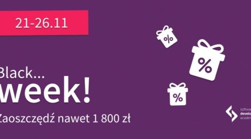 Akademia programowania Software Development Academy dołącza do Black Friday