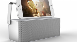 Nowoczesny design głośnika z power bankiem DGM