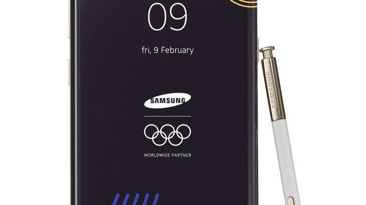 Firma Samsung Electronics prezentuje urządzenia z limitowanej edycji, stworzonej z okazji Zimowych Igrzysk Olimpijskich Pjongczang 2018