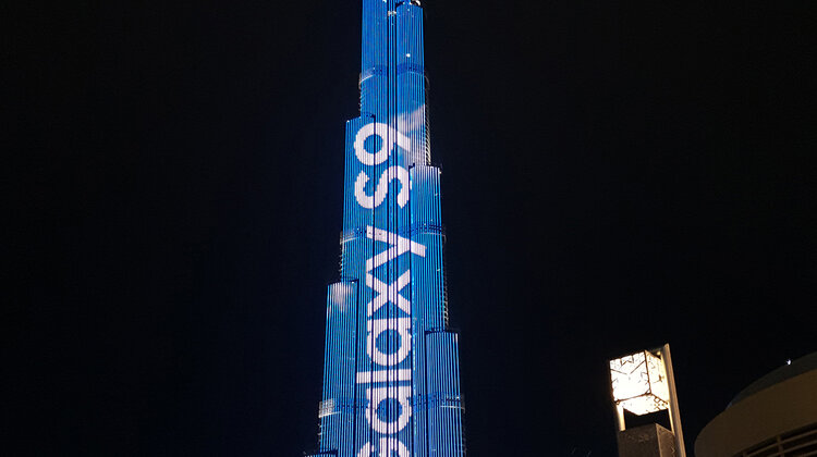 Samsung zaprezentował spektakularny pokaz świetlny na Burj Khalifa