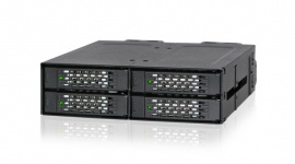 Nowy Icy Dock MB699VP-B dla dysków SSD NVMe U.2 BIZNES, IT i technologie - ToughArmor MB699VP-V to wzmocniona, w pełni metalowa obudowa na dyski z tacami do wymiany na gorąco, obsługująca do 4 dysków NVMe U.2 SSD w jednej zatoce 5,25”.