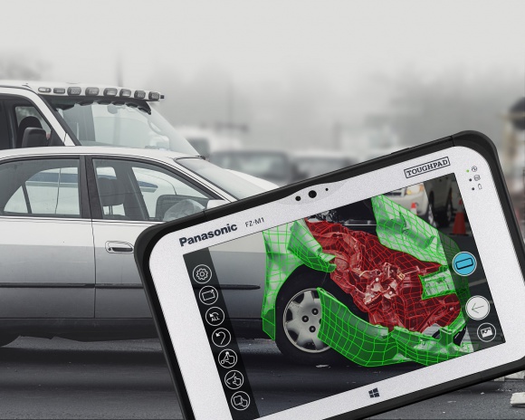 Panasonic prezentuje Toughpad FZ-M1 z wbudowaną kamerą Intel RealSense 3D BIZNES, IT i technologie - Panasonic wprowadza na rynek nowy w pełni wzmocniony tablet FZ-M1 z wbudowaną kamerą Intel RealSense do przetwarzania obrazów 3D w ruchu. Urządzenie sprawdzi się m.in. w branży logistycznej, służbie zdrowia, policji czy też pracy agentów ubezpieczeniowych.