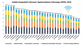 Polska na szarym końcu rankingu umiejętności cyfrowych BIZNES, IT i technologie - Polska znalazła się na jednej z ostatnich pozycji w tegorocznym Indeksie Gospodarki i Społeczeństwa Cyfrowego (DESI), zajmując 24. miejsce na 28 krajów Unii Europejskiej.