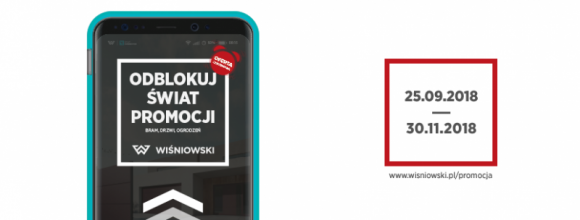 Odblokuj świat promocji WIŚNIOWSKI BIZNES, IT i technologie - Dom to nasza prywatna przestrzeń. Dbamy o nią i urządzamy tak, by była idealna. Musi być bezpieczna, wygodna i funkcjonalna. Firma WIŚNIOWSKI potrafi sprostać tym wymaganiom, a dzięki jesiennej ofercie promocyjnej gwarantuje to w super cenie. Skorzystaj do 30 listopada.