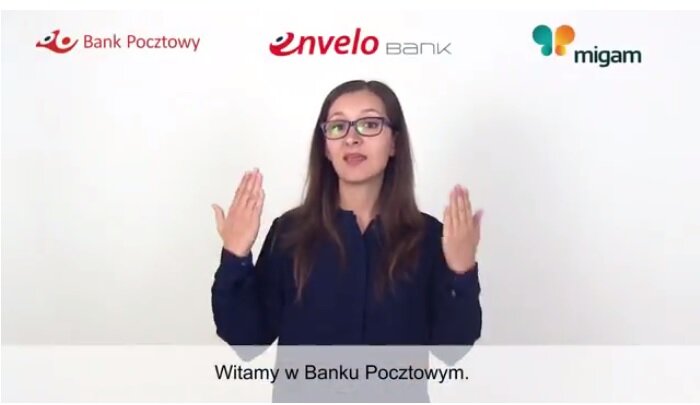 Tłumacz języka migowego online dostępny w Banku Pocztowym