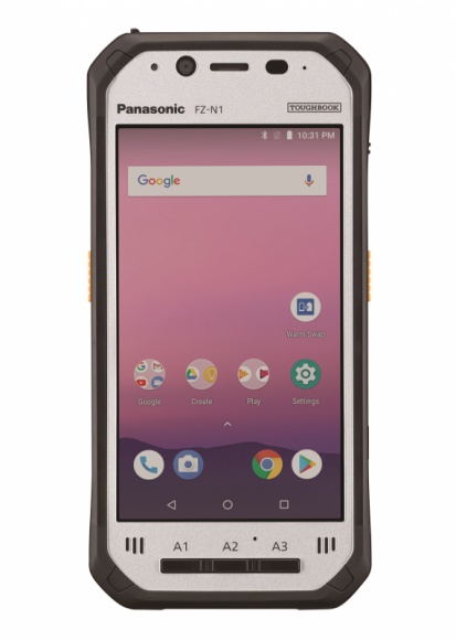Panasonic prezentuje nową wersję poręcznego TOUGHBOOKA FZ-N1 BIZNES, IT i technologie - Panasonic zaprezentował najnowszą wersję wzmocnionego tabletu FZ-N1 z systemem Android i zintegrowanym czytnikiem kodów kreskowych. Model o przekątnej ekranu 4,7 cali stanowi połączenie tabletu, smartfonu i terminala przenośnego do pracy w terenie.