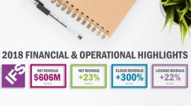 Przychody netto firmy IFS przekroczyły 600 mln USD w roku 2018 dzięki rosnącej w BIZNES, IT i technologie - Wyprzedzamy dużych i średnich konkurentów w segmencie ERP, a nasze dobre wyniki finansowe za rok 2018 stanowią tego odzwierciedlenie - komentuje Darren Roos, prezes korporacji IFS.