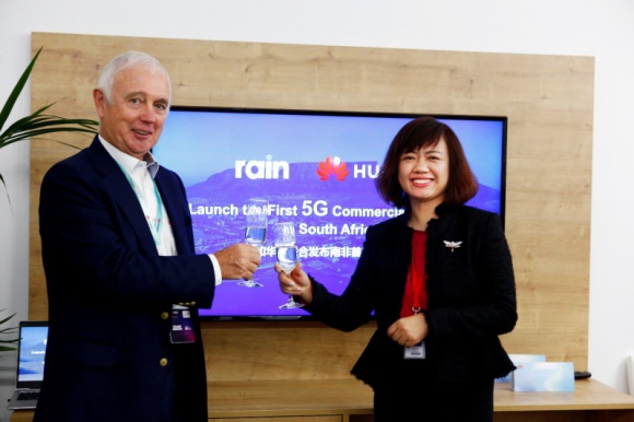 Huawei i rain wspólnie uruchamiają pierwszą sieć 5G w Południowej Afryce