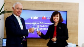 Huawei i rain wspólnie uruchamiają pierwszą sieć 5G w Południowej Afryce BIZNES, IT i technologie - Południowoafrykański mobilny operator internetowy rain, ogłosił uruchomienie pierwszej komercyjnej sieć 5G w Republice Południowej Afryki, we współpracy z Huawei, wiodącym światowym dostawcą rozwiązań ICT.