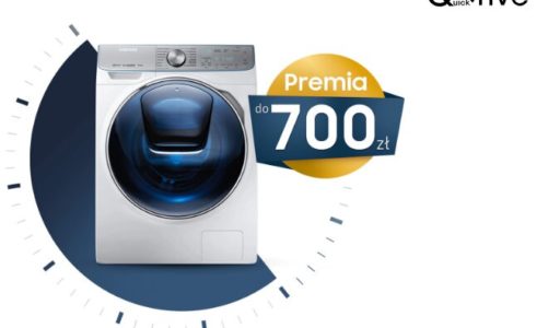 Samsung ruszył z nową kampanią promującą zakup pralki lub pralko-suszarki QuickDriveTM z premią pieniężną