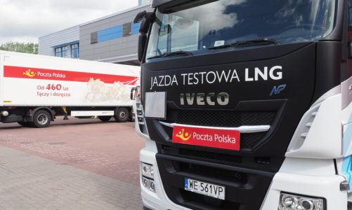 Poczta Polska rozpoczyna testy ekologicznego ciągnika siodłowego IVECO Stralis Natural Power o mocy 460 KM zasilanego gazem ziemnym