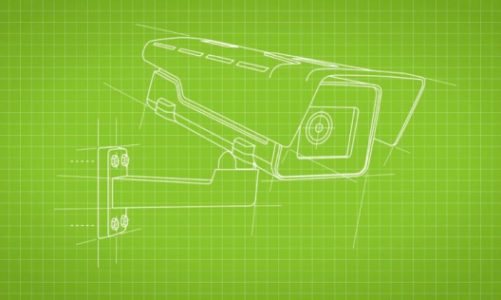 Zielony design Axis Communications