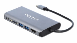 Delock wprowadza uniwersalną stację dokującą 4K z interfejsem USB-C BIZNES, IT i technologie - Podłączenie dodatkowego monitora, myszki czy zgranie danych z karty pamięci - kiedyś banalnie proste, dziś często niemożliwe bez odpowiedniego adaptera. Posiadaczom laptopów wyposażonych w porty USB-C firma Delock oferuje uniwersalną stację dokującą.