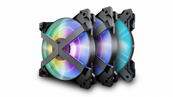 Deepcool MF120 GT - efektowne chłodzenie na upalne dni BIZNES, IT i technologie - Gdy temperatury otoczenia rosną, w obudowach komputerowych również robi się gorąco. Dla osób, które potrzebują powiewu chłodnego powietrza firma Deepcool przygotowała zestaw trzech wentylatorów MF120 GT.