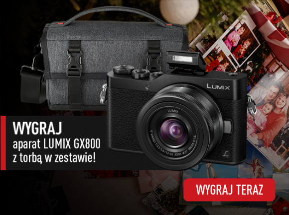 Ruszył świąteczny konkurs Panasonic – wygraj aparat Lumix GX800 LIFESTYLE, IT i technologie - Uwieczniaj ważne chwile i baw się fotografią! Weź udział w konkursie Panasonic w terminie do 10 grudnia 2020 roku, by wygrać elegancki i stylowy aparat swoich marzeń LUMIX GX800 wraz z torbą DMW-PS10 w zestawie.